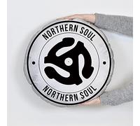 L&S PRINTS FOAM DESIGNS Northern Soul - Record Spindle - Round Cushion (24")