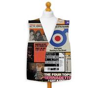 L&S Prints Novelty Waistcoat Fun Fancy Dress Informal Wacky Party Northern Soul Flyer (Medium)