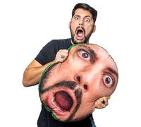 L&S Prints Personalised Extra Large Double Sided Mega Mush Cush - Funny Novelty Photo Face Cushion - MUSH CUSH