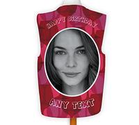 L&S Prints Personalised Novelty Waistcoat Photo Fancy Dress Wacky Party Happy Birthday Wine (Small)