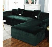 L-S Sofa Cover, Stretch Slipcover for Right/Left Sectal Couch, Elastic Fur Protector for 1-4 Seater, Slish Sofa Housse, Armchair Protector