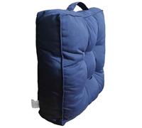 L S U Armchair Booster Cushion Large 4 inch Thick Seat Pad Luxury Soft Touch Hand Tufted Cushion For The Elderly, Post-Operative and Pregnancy (45X45X10) CM (Navy)