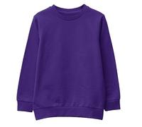 L S U Boys Crew Neck School Jumpers Kids Adults Smart Sweatshirts Age 3 to 18 Years Unisex Sweater (as8, Age, 16_Years, 17_Years, Regular, Purple)