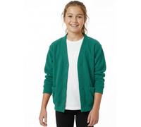 L S U Girls School Cardigans Long Sleeves Stretchy Nice Looking Smart Cardigans for Age 3 to 13 (UK, Age, 9 Years, 10 Years, Regular, Jade Green)