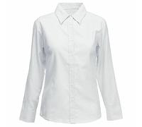 L S U Girls White School Shirt Long Sleeve Blouse 48
