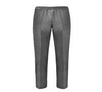 L S U Mens Boys Extra Generous Fit Trousers Sturdy Fit Plus Size School Trouser Work Office Pants Full Elasticated Waist Grey 2XL