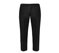 L S U Mens Boys Extra Generous Fit Trousers Sturdy Fit Plus Size School Trouser Work Office Pants Full Elasticated Waist Black 2XL