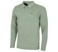Calvin Klein Mens Long Sleeve Stretch Campus Polo Shirt - Sage - L