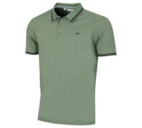 Calvin Klein Mens Campus Tipped Lightweight Polo Shirt - Sage - L