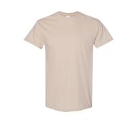 (L, Sand) Gildan Mens Heavy Cotton T-Shirt