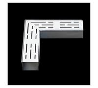 L-Sd Mini Drain Grate 20 x 5 cm, Ultra-Slim for Concrete/Tiled Floors, Efficient Rainwater Solut for Patios, Gardens, and Yards