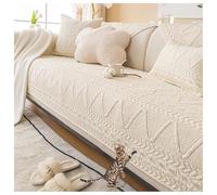 L-Sd Sofa Cover, Lar Chenille Fabric Slipcover for 4/3/2/1 Seater Couch, Protective Cush Cover for Living Room, Size: 90 * 210cm, Color: A