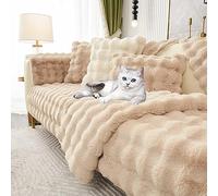 L Sd Sofa Cover Non Slip Velvet Couch Protector for 2 3 4 Seater Corner Sofa Slipcover K 110x160cm & Easy to Clean Perfect for Home Decor