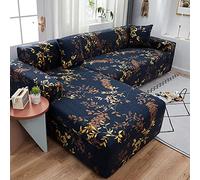 L-Sd Washable Stretch Sofa Cover for 2 & 3 Seater, Elastic Couch Protector, Modern Slipcover, Fur Cover for Living Room, Easy to Clean, Design