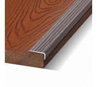 L Shape Aluminium Door Threshold Strip Laminate Floor Transition Strips Self Adhesive Laminate Floor Edging Carpet to Laminate Door Strips Durable Stair Edge Protector(Grey Cement,15mmx15mmx0.9m)