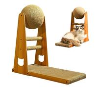 L Shape Cat Scratcher - Thick Cat Scratching Post with Cat Scratching Ball, Vertical Cat Scratching Board, Scratch-Resistant Cat Scratching Board to Protect Soydan