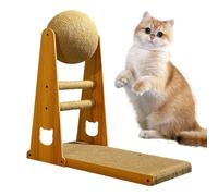 L Shape Cat Scratching Pad, L Shape Scratching Post - Thick Cat Scratching Post with Cat Scratching Ball | Sisal Scratching Toy Scratching Toy Cat Bed Detacha Toy