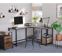 L-Shape Computer Desk Office Workstation Corner Study Desk With Shelf LWD72MB