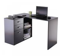 HOMCOM Computer Desk Table Workstation L Shape - Black