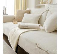 L Shape Corner Sofa Cover 1/2/3/4 Seater Anti-Slip Solid Thick Structured High Elastic Corner Sofa Cover for Living Room