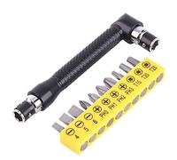 L-shape double head 1/4 inch allen wrench black with 10 pcs screwdriver bits Set S4 S5 S6 PH0 PH1 PH2 PH3 T15 T20 T25 Hand Tools