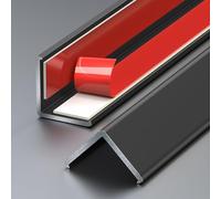 L-Shape Edge Banding, Aluminium Alloy Corner Protection Strip Multicolor 10-40mmx1m 3pcs(Matte Black,40mm*1m)