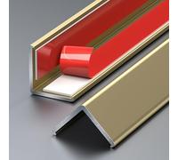 L-Shape Edge Banding, Aluminium Alloy Corner Protection Strip Multicolor 10-40mmx1m 3pcs(Matte Gold,30mm*1m)