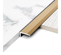 L-Shape Edge Banding, Aluminium Alloy Edging Strip 0.9m Multiple Sizes Multicolor 3 pcs(Titanium Gold,10mm*20mm*0.9m)