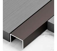 L-Shape Edge Banding, Aluminium Alloy U-Shaped Channel Edging Strip Multicolor 5-80mmx0.9m 3 Pcs(Coffee Brown,30mmx0.9m)