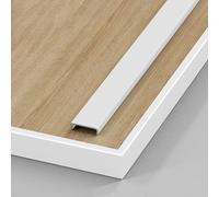 L-Shape Edge Banding, Aluminium Alloy U-Shaped Edging Strip 0.9m Multicolor Multiple Widths Pack Of 3(Diamond White,15.6mm*0.9m)