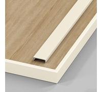 L-Shape Edge Banding, Aluminium Alloy U-Shaped Edging Strip 0.9m Multicolor Multiple Widths Pack Of 3(Cocoa Latte,15.6mm*0.9m)