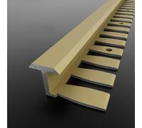 L-Shape Edge Banding, Aluminum Alloy T-Shaped Edging Strip Multicolor 0.8-1.8cm x 0.9m Pack of 3(Matte Titanium Gold,1.8cm*0.9m)