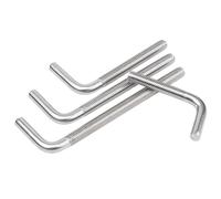 L Shape Foundation Bolts 304 Stainless Steel Right Angle Bolt Screw Long Square Bend Screw M4-M12 L-Shaped Screws & Anchor Bolts(M5*100 [5 pcs])