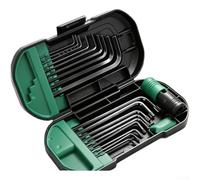 L-Shape Hex Key Set 1.5mm-10mm with Magnetic Base(Black)