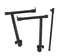 L Shape Keyboard Stand Extension Adapter, 2 Tier Riser, 42 to 75cm Width Adjustment, Portable Design, Durable Materials