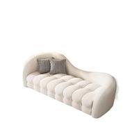 L-Shape Modern Loveseat, 210CM, Soft Fabric, Plush Sponge Fill, Durable Plastic Legs, No Assembly Needed, Perfect for Living Room & Cozy Spaces