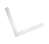 L Shape Sewing Ruler for Pattern Making, Plastic | Right Angle Layout Aid, Longer Edge Alignment Tool, Pink Finish for Sewing Students and Home Sewists