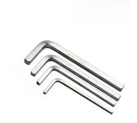 L Shape Square Head Wrench Set, 4Pcs Chromium Vanadium Steel Square Key Screwdriver for 3-6mm Square Screws, Silver