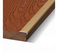 L-Shape Stair Edge Nosing Aluminium Floor Transition Strip Corner Guard Sturdy Threshold Strips for Doorways and Stairs Provides Excellent Laminate Floor Edging(Light Oak,15mmx15mmx0.9m)