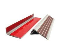 L Shape Stair Edge Protector, Non Slip Rubber Stair Edge Trim Protector Glow in The Dark Step Treads Width 5x2.5cm/1.97x1inch(Green,L 1.9m/74.8in)