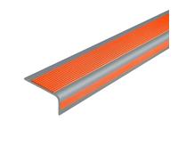 L-Shape Step Edge Trim Strips, Peel And Stick Vinyl Stair Nosing 33 Feet Roll Orange Multiple Sizes(6x3cm(2.36x1.18in))