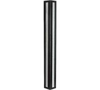 L-Shape Wall Corner Guard with Reflective Strip - Durable Car Door Post Parking Bumper Protector, Black & White, 80cm, 1 Piece - Ideal for Garage Edge Protection