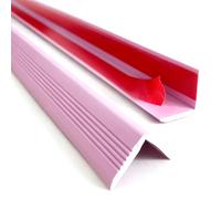L Shape Wall Corner Protector, PVC, Self Adhesive Backing, Corner Guards, 0.1in W, Self Adhesive, for Table Wall Bed Stair(Purple,1.2m/3.9ft)