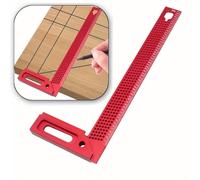 L-Shape Woodworking Rule Aluminum Scribing Tool for 300 * 108mm Wood Aluminum L-Shape Woodworking Enhancing Your workflow and Easily Draw Your Lines