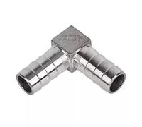 L-Shaped 90° Pagoda Elbow, 6 8 10 12 14 15 16 19 20 25 32 40mm Hose Barb 304 Stainless Steel 90 Degree Right Angle Elbow Connector Pipe Fitting, 1pcs(15mm)