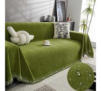 L-Shaped Anti-Slip Sofa Cover U-Shaped Corner Couch Slipcover with Throw - Stylish Universal Fit for Living Room Furniture Protection