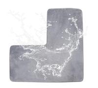 L Shaped Bathroom Rug - Runner Decor Non Slip | Soft Absorbent Bathroom Rugs | for Indoor Outdoor Home Hotel Door Floor Toilet Kitchen