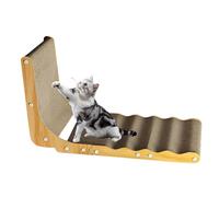 L-Shaped Cat Scratcher - Indoor Cat Toys - Multifunctional Scratching Board for Kittens, Interactive Toy for Stimulating Pet Activity