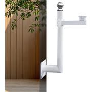 L-Shaped CCTV IP Camera Pole Wall Mounting, Versatile Surveillance Pole for Backyard/Parking Lot/School, Outdoor Security Pole Bracket Flag