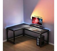 L-Shaped Computer Desk, Corner Desk, Home Study Desk, Desk with a Load-Bearing Capacity of 100 kilograms, and Cable Hole Design, Suitable for Home Offices, bedrooms, and Living Rooms Left,120 * 100cm
